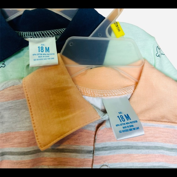 NWT! 2 Kidgets Toddler Short Sets, Striped Polo & All Over Dino | Size 18 Months - Picture 7 of 7
